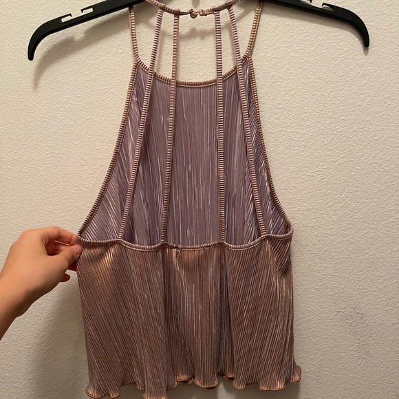 Strappy & Shiny Pink Night Out Tank - Picture 5 of 5